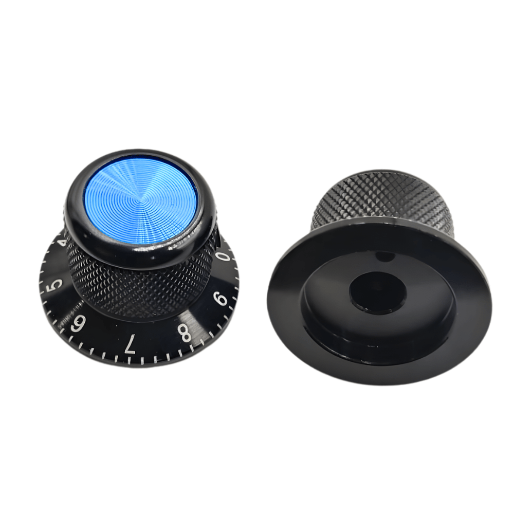 25X17mm Blue 6mm ID Aluminum Alloy Potentiometer Switch Control Cap (Model-2)