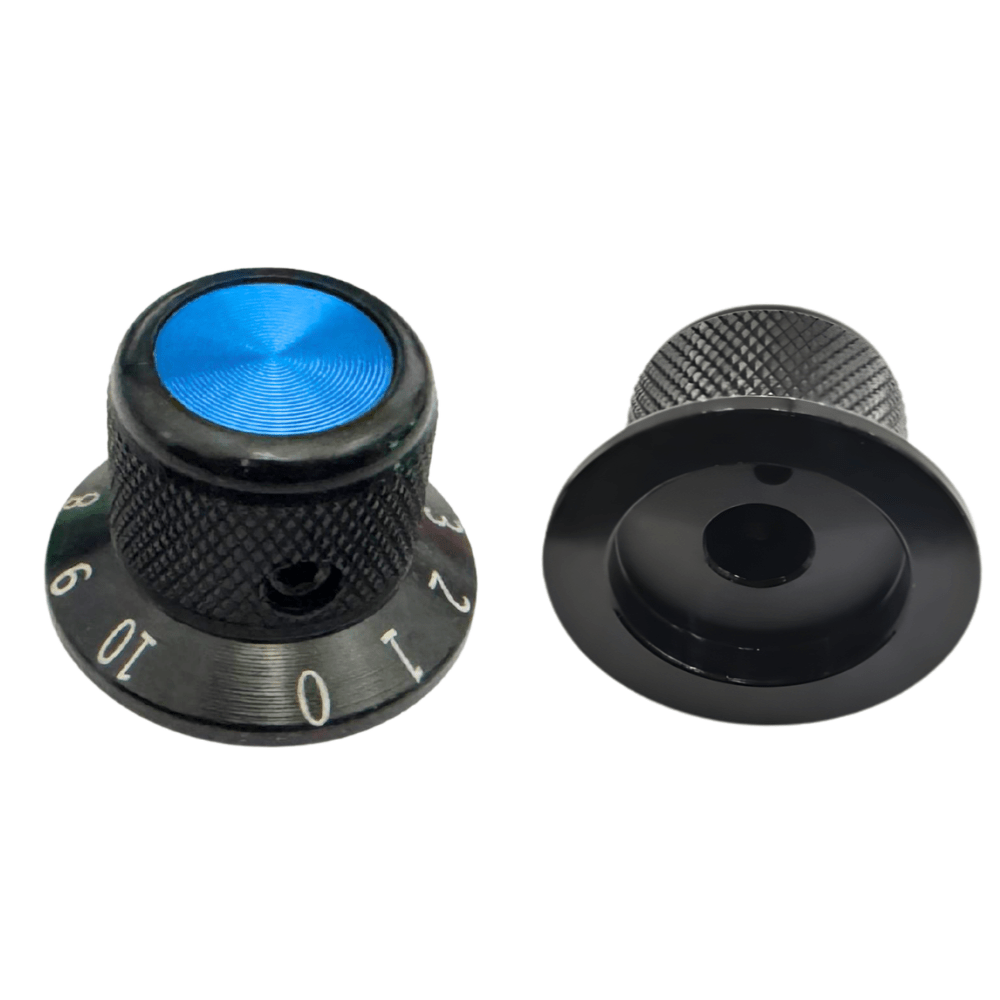 25X17mm Blue 6mm ID Aluminum Alloy Potentiometer Switch Control Cap (Model-3)