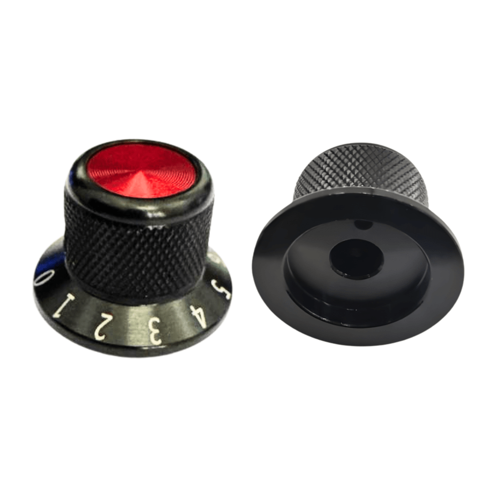 25X17mm Red 6mm ID Aluminum Alloy Potentiometer Switch Control Cap (Model-3)