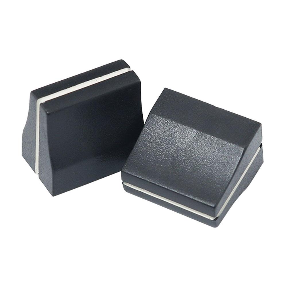 Black Slide Potentiometer Mixer Fader Knob Plastic Fader Cap