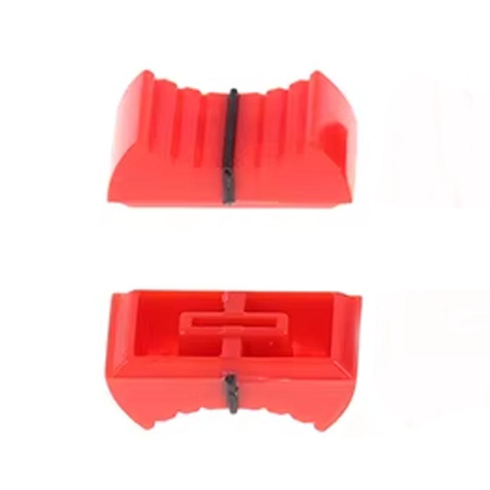 Fader Knob Cap Touch Sensitive Slider Ribbed Mixer Desk Switch Knob Cap – Red Pack of 5