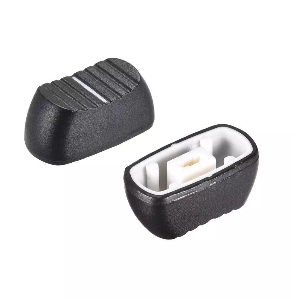 Knob Cap for 4mm Shaft Slide Pot Potentiometer – Black Pack of 5