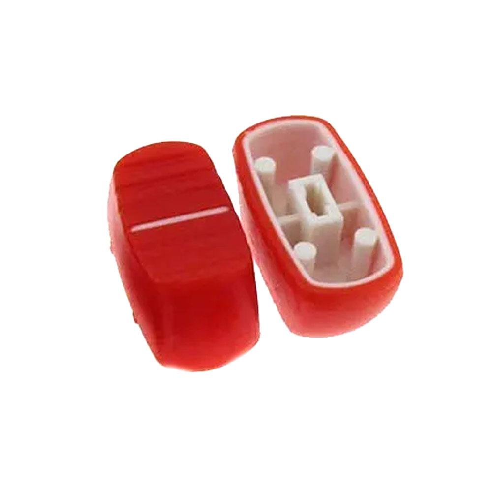Knob Cap for 4mm Shaft Slide Pot Potentiometer – Red Pack of 5
