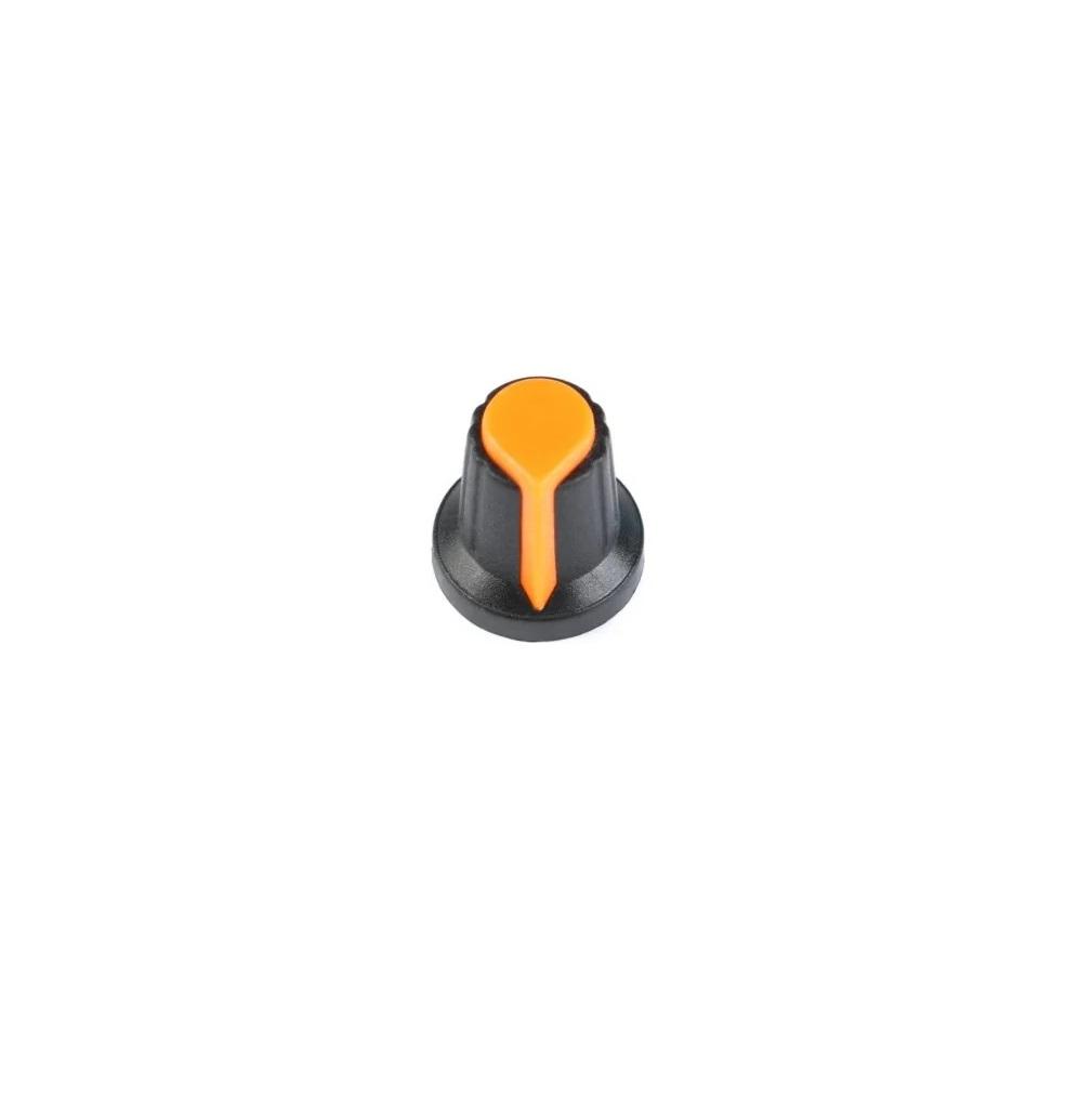 Potentiometer Knob Rotary Switch Cap Orange Color- Pack of 5 Pcs
