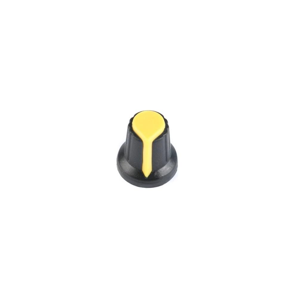 Potentiometer Knob Rotary Switch Cap Yellow Color- Pack of 5 Pcs
