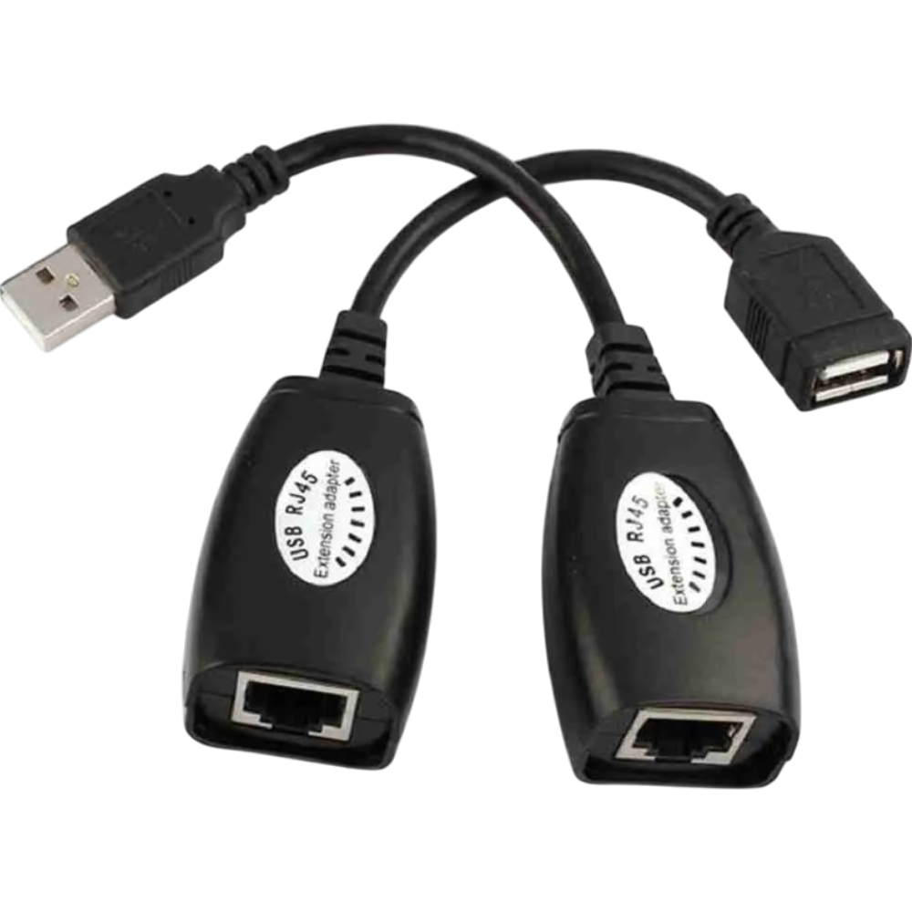 150FT Length USB EXTENDER RJ45 Extension Adapter