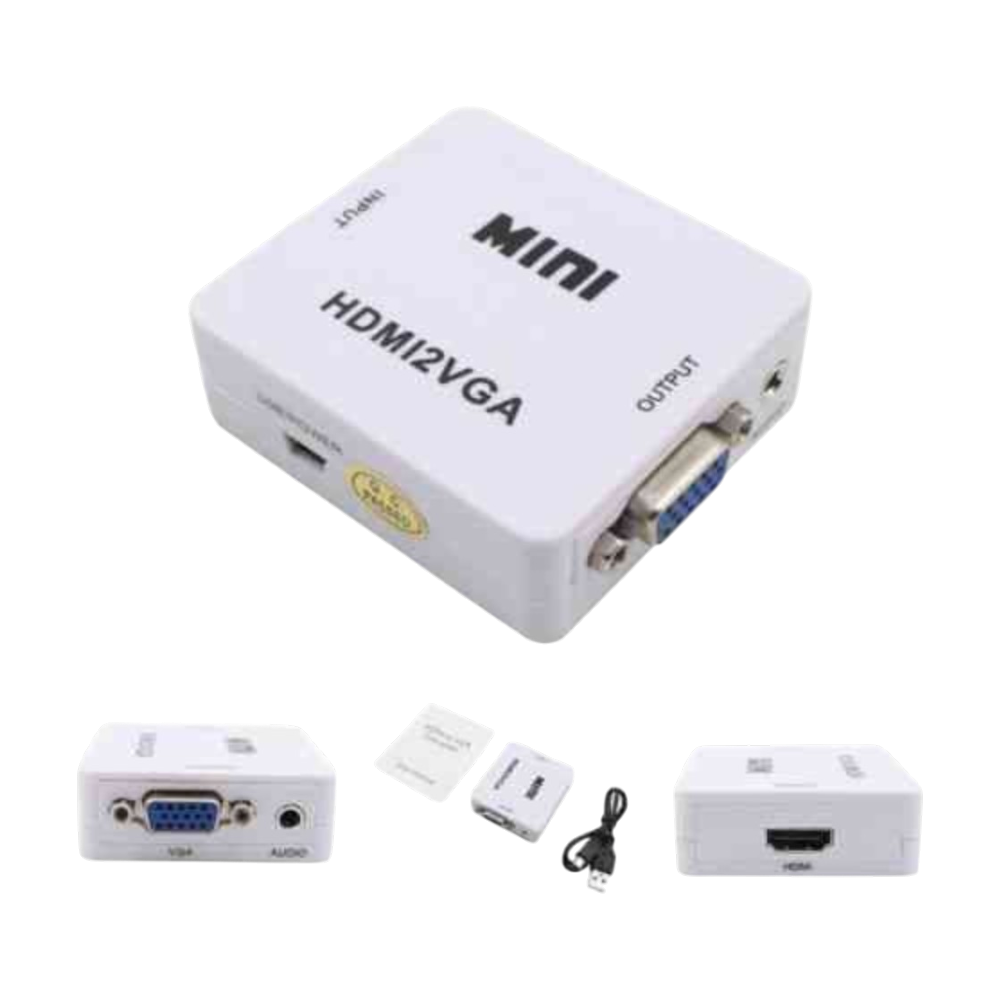 MINI VGA To (HDMI) HD Video Converter
