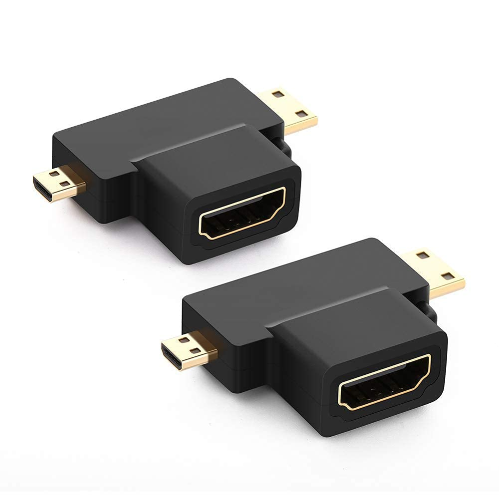 Mini HDMI + Micro HDMI to HDMI Female