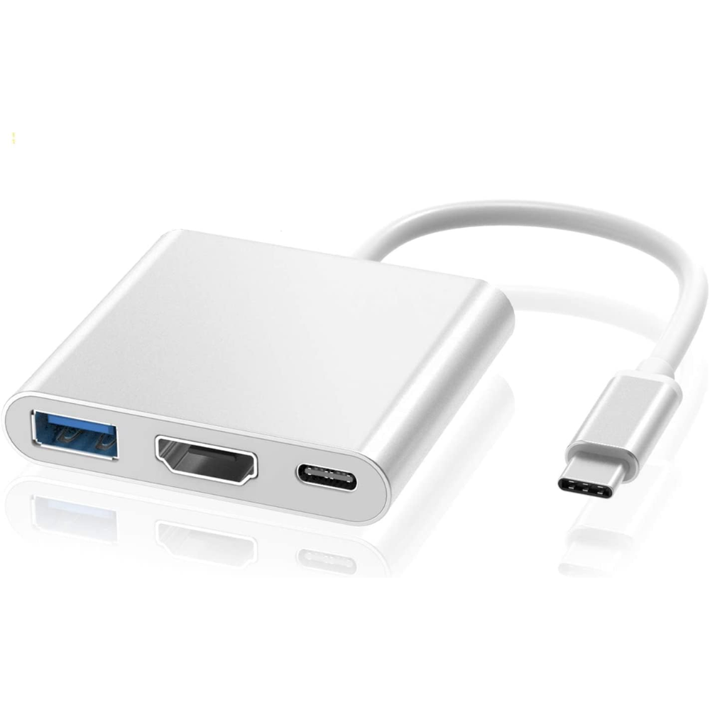 (PD) HDMI + USB3.0+TypeC (Type C to HDMI 3 in 1 Adapter)