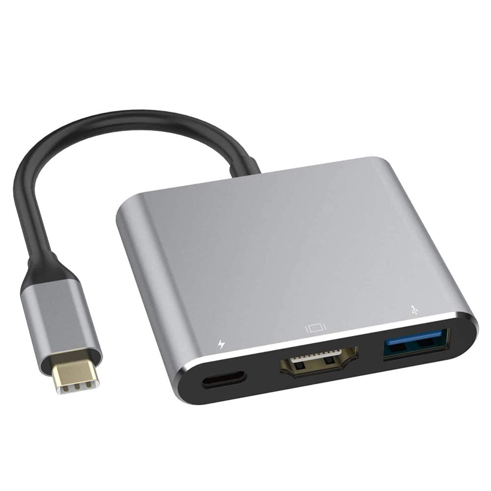 USB 3.1 Type C Reversible (USB-C) Male to HDMI 4K + VGA + Audio Female Connector Adapter Converter Cable - TD-221TC