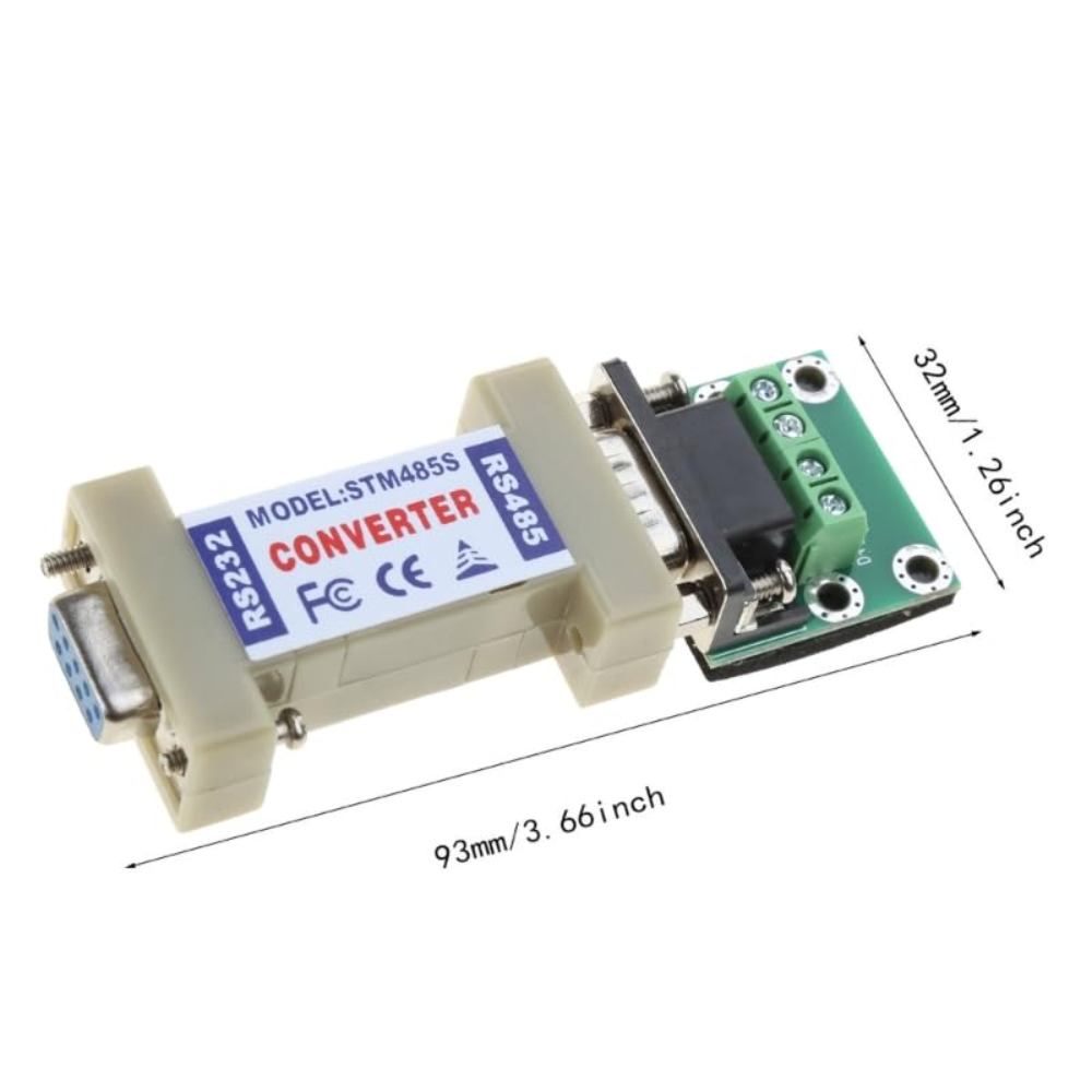 RS-232 to RS-485 Communication Data Converter Adapter with Terminal Board