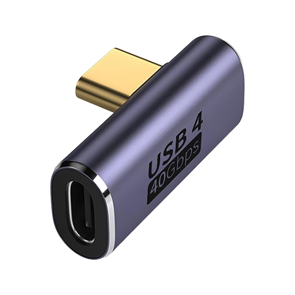 ZC-021 Type C Male Female Right Angle 40gbps