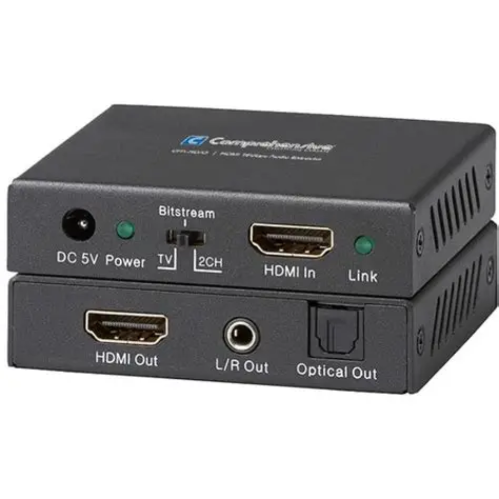 HDMI Audio Extractor, 4K@60Hz HDmI to HdMI + Optical Toslink SPDIF + 3.5mm Audio Output,Audio Converter Adapter Embedder Support 1080P 3D Suit for Fire Stick, X-Box, Laptop.-TD-876H.