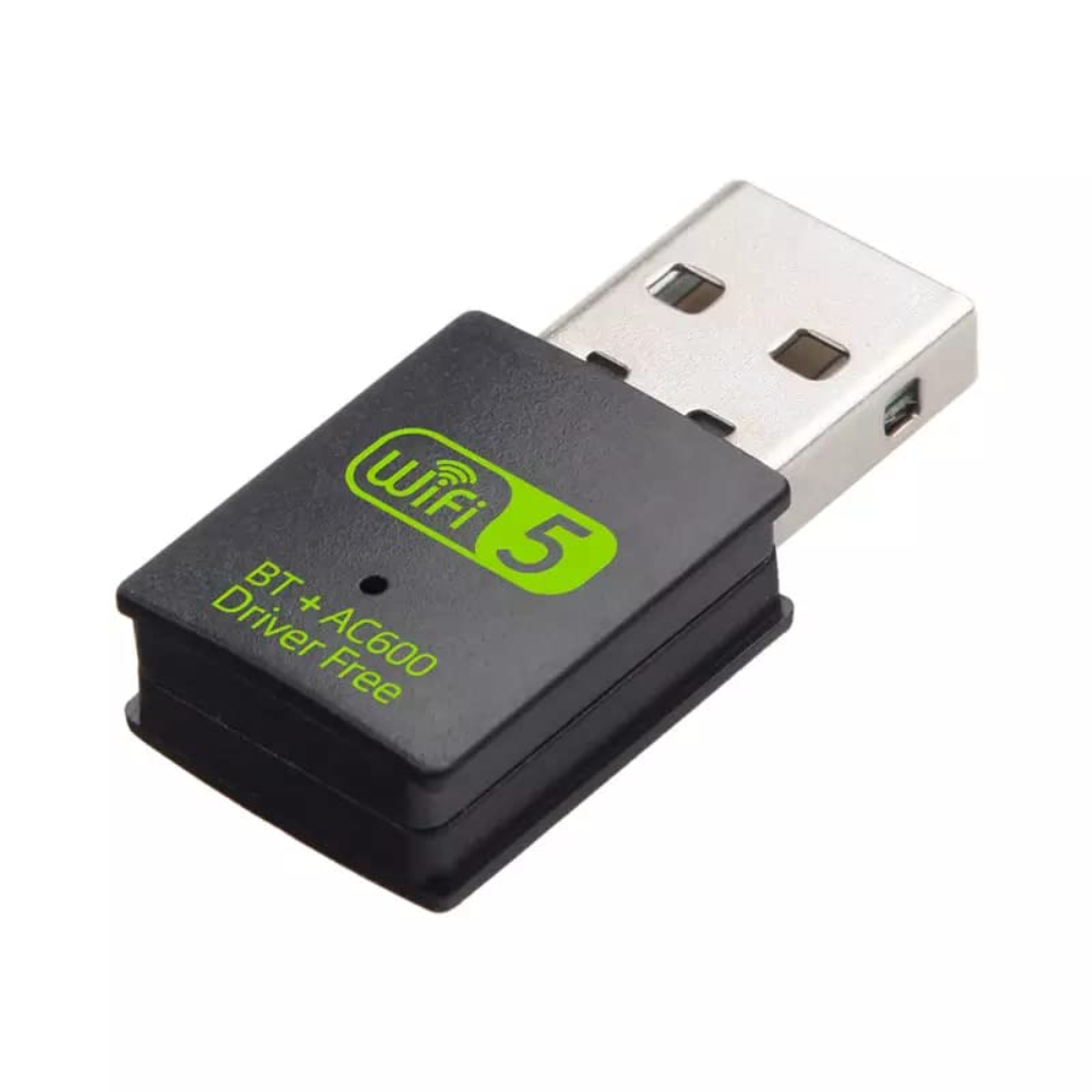 Bluetooth + Wi-Fi 5G (2.4G+5G) Dual Band 600Mbps Adapter