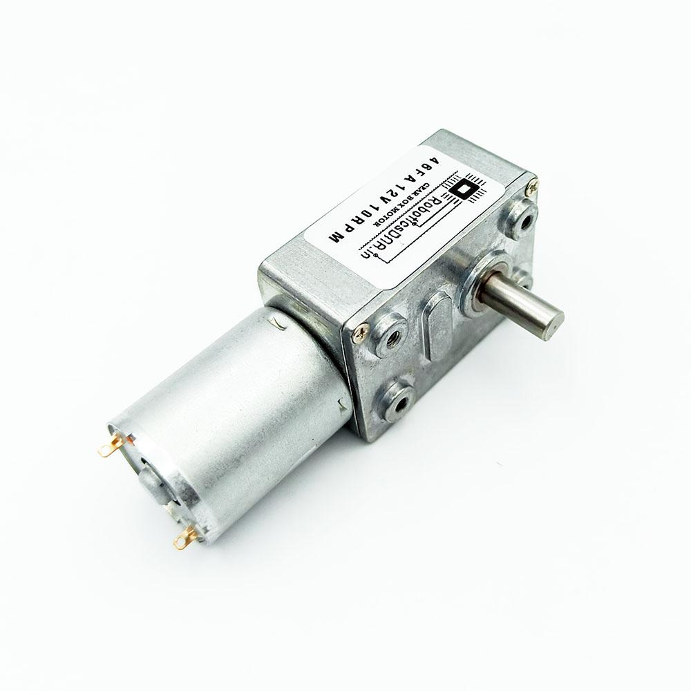 46GW-370 24V 10 RPM Worm Gear Box Motor