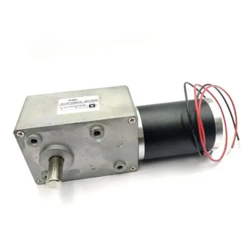83GW-4566 24V 50RPM Dual Shaft Dc Worm Gear
